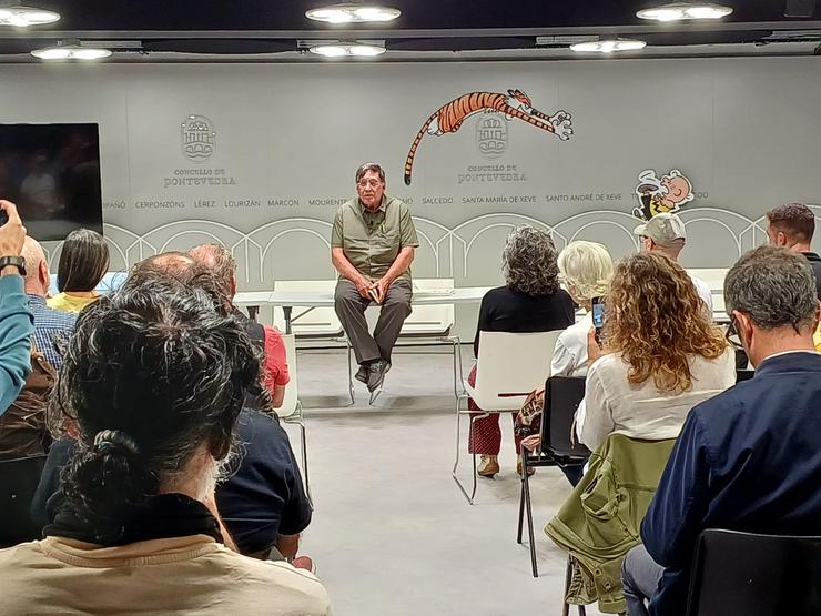 Joaquín Araújo na presentación 'O Devalo do Monte'