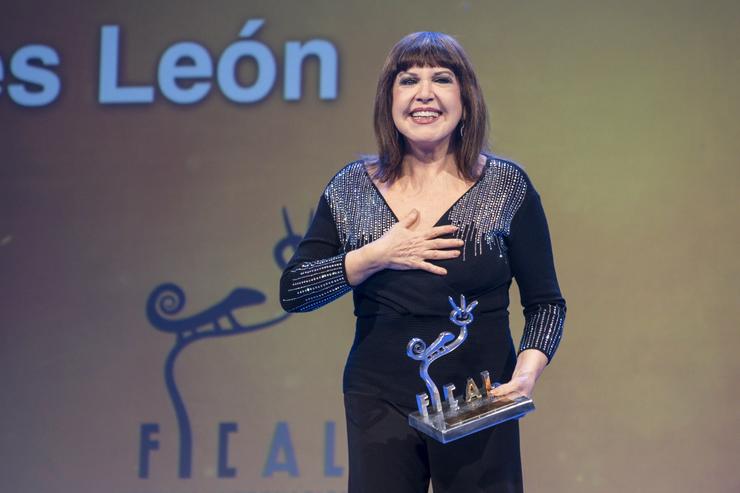 Arquivo - Loles León recibe o Premio Especial do Festival Internacional de Cinema de Almería (Fical). DEPUTACIÓN - Arquivo 