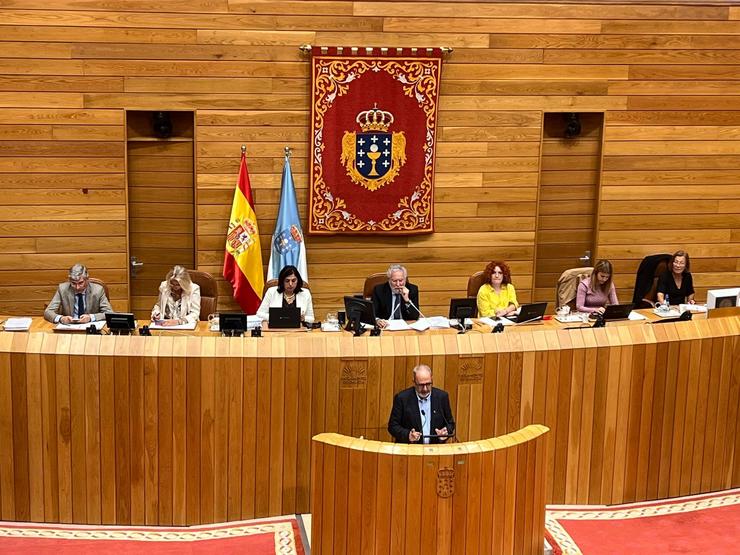 O portavoz da comisión promotora para corrixir o Himno de Galicia, Manuel Ferreiro 