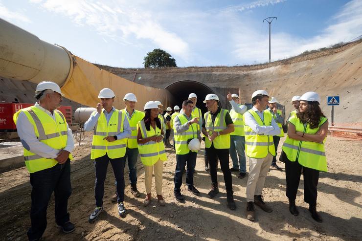 Visita ás obras do novo túnel de Oural, en Sarria. DELEGACIÓN DO GOBERNO 