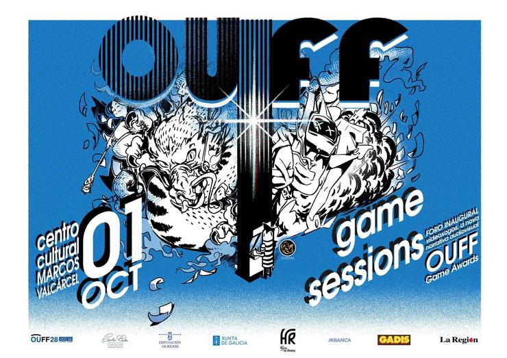 Cartel da OUFF Game Sessions. OUFF