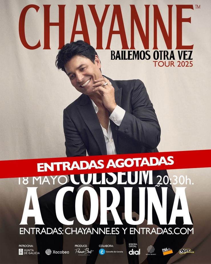 Chayanne esgotou en menos de seis horas as entradas para o seu concerto na Coruña / CHAYANNE