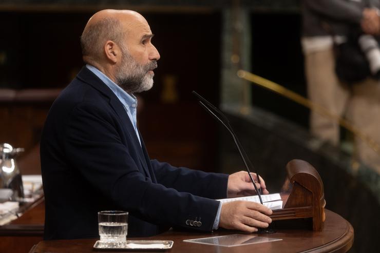 O deputado de BNG, Néstor Rego, intervén durante unha sesión plenaria no Congreso dos Deputados, a 21 de novembro de 2024, en Madrid.. Eduardo Parra - Europa Press / Europa Press