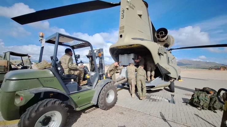 O Exército de Terra mobilízase con efectivos de toda España para a recuperación das zonas afectadas. BRILAT