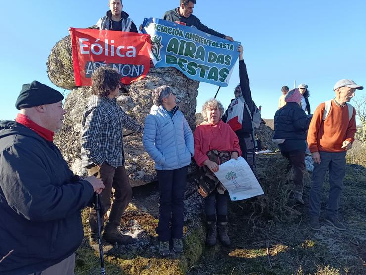 Nova protesta para parar o proxecto eólico Cantanarrás, entre a Limia, Xurés e Celanova / Remitida