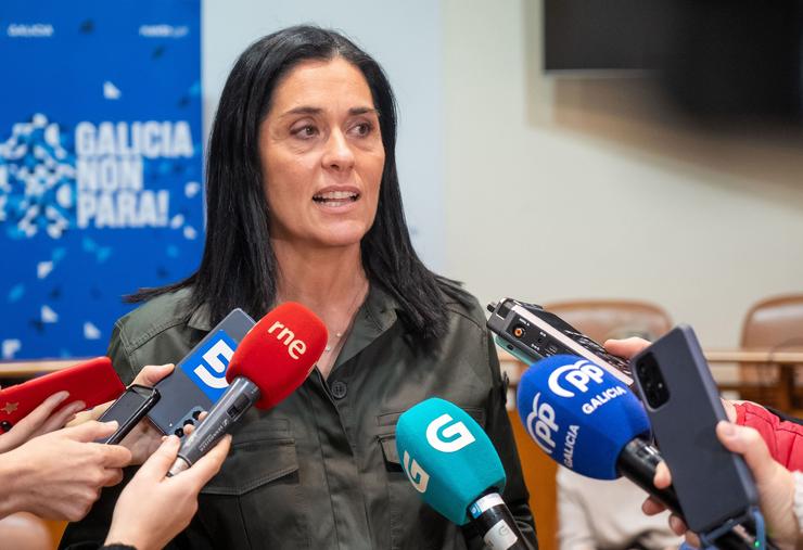 Paula Prado (PPdeG), en declaracións aos medios / PPDEG