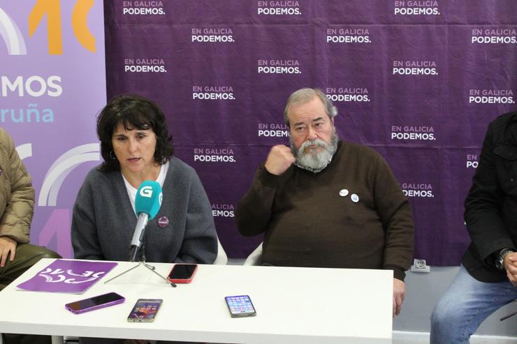 Isabel Faraldo e Carlos Vázquez, de Podemos e Recortes Cero 
