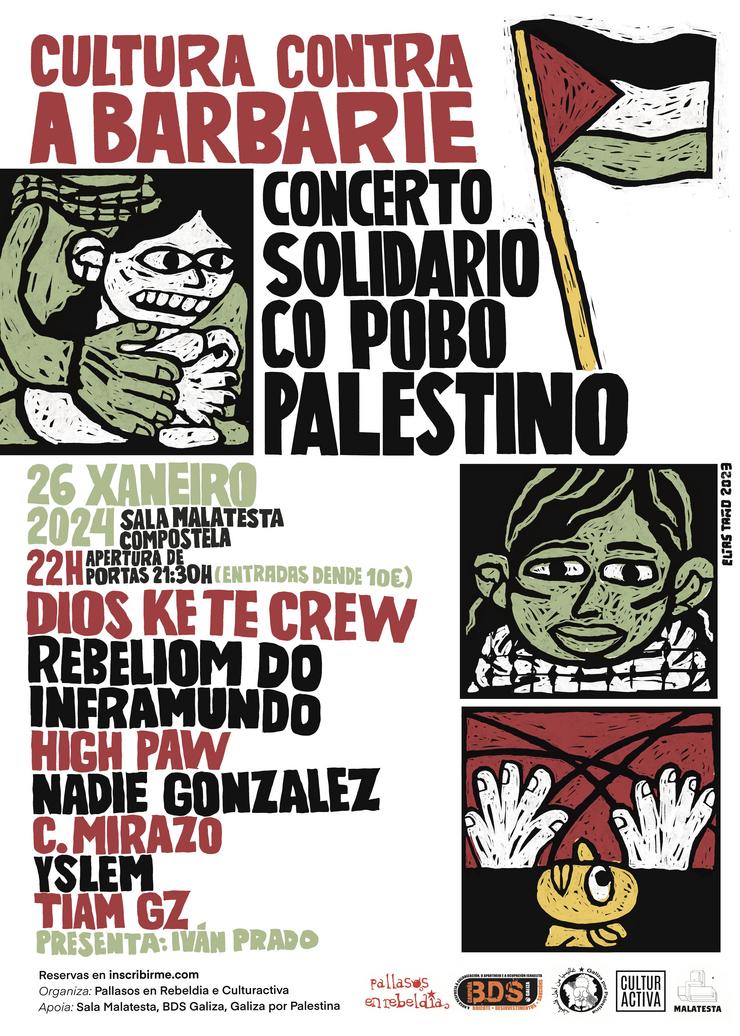 Concerto Solidario do hip-hop galego por Palestina
