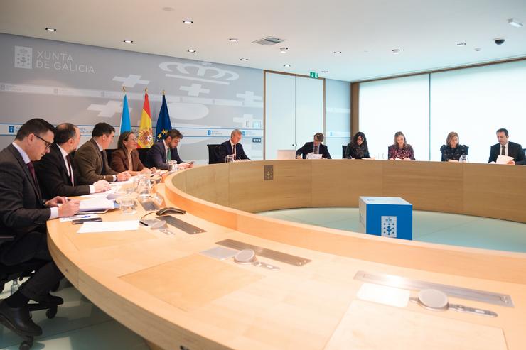 Consello da Xunta do 18 de xaneiro de 2024 presidido por Alfonso Rueda.. XUNTA / Europa Press