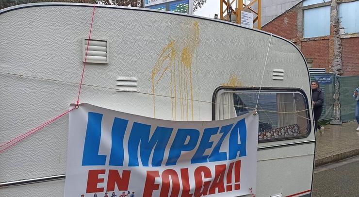 Caravana das traballadoras da limpeza de Lugo.. CIG