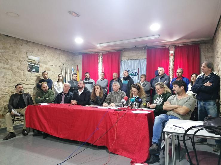 Rolda de prensa de colectivos convocantes da manifestación en defensa do mar / PLADEMAR
