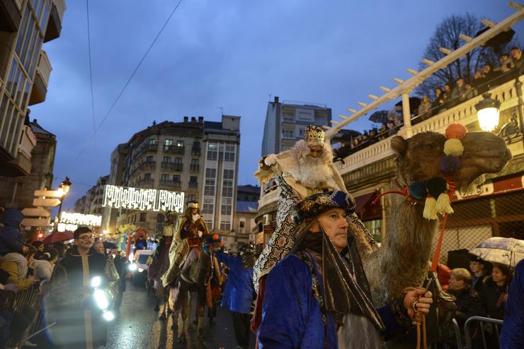 Cabalgata dos Reis Meigos en Ourense, a 5 de xaneiro de 2024 