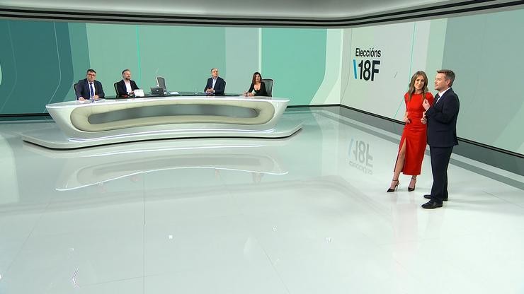 Un momento das especial eleccións da TVG.. CRTVG