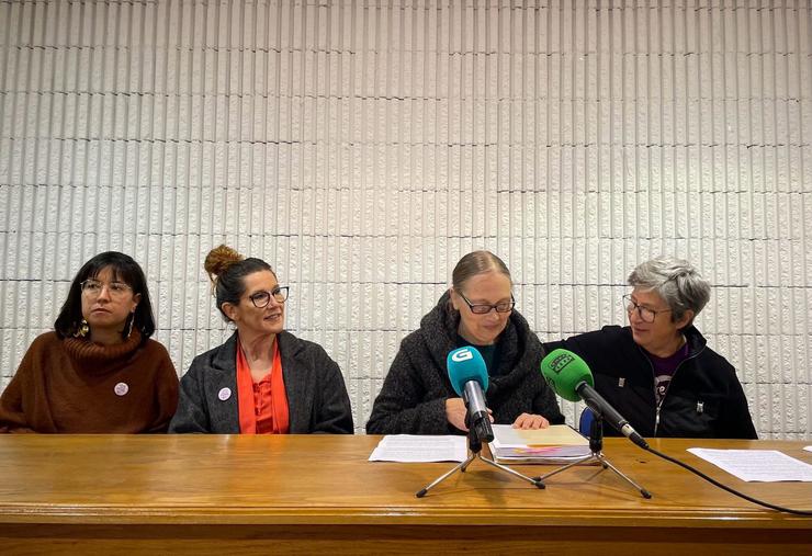 Martina Gómez Nieto, durante a rolda de prensa convocada para anunciar a presentación dun recurso ante o TSXG tras ser desestimada a súa demanda contra a Casa da Muller de Lugo polo Contencioso-Administrativo. En Lugo, a 29 de febreiro de 2024 / Europa Press