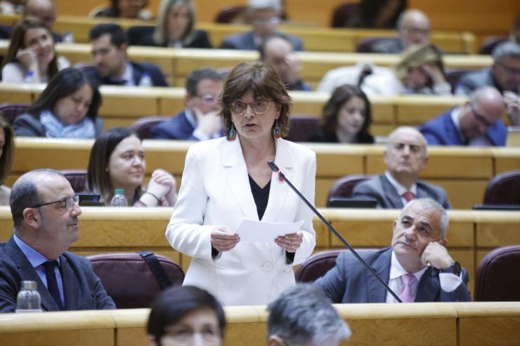 A senadora Carme da Silva pregunta na Cámara Alta / BNG - Arquivo / Europa Press