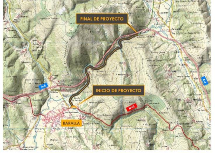 Tres ofertas preséntanse para executar as obras de acondicionamento e mellora da estrada LU-710. XUNTA DE GALICIA 