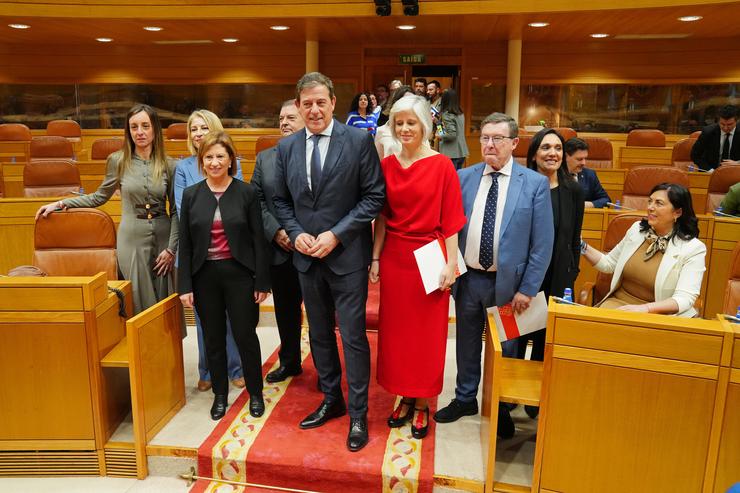 Os parlamentarios do PSdeG asisten á constitución da XII lexislatura do Parlamento de Galicia. ÁLVARO BALLESTEROS / EUROPA PRESS / Europa Press