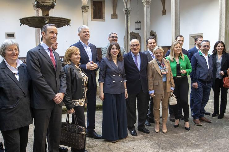A conselleira de Economía, Industria e Innovación en funcións, María Jesús Lorenzana, mantén un encontro co Foro Económico de Galicia.. CONCHI PAZ 