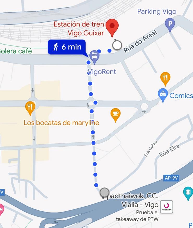 De Vialia á estación de Vigo Guixar con Halo 