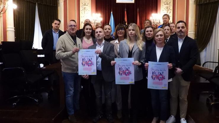 Acto de celebración do 8M no Concello de Ourense. / Europa Press