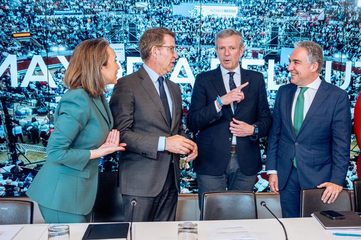 Rueda e Feijóo na reunión do comité executivo do PP.. Gabriel Luengas - Europa Press / Europa Press