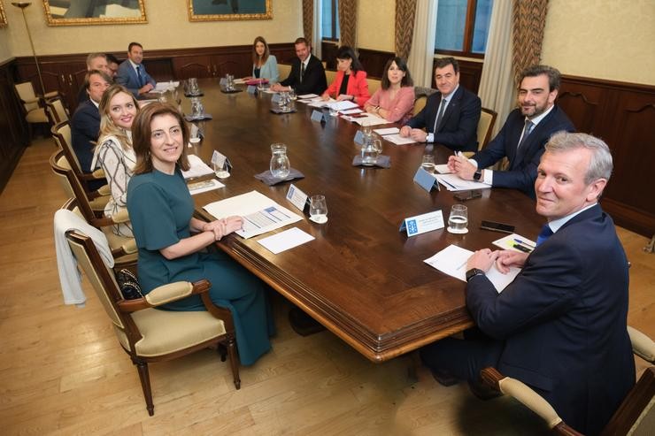 Primeira reunión do Goberno galego.. Xunta de Galicia 