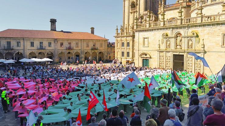 Moisaico bandeira de Palestina. MAR DE LUMES / Europa Press