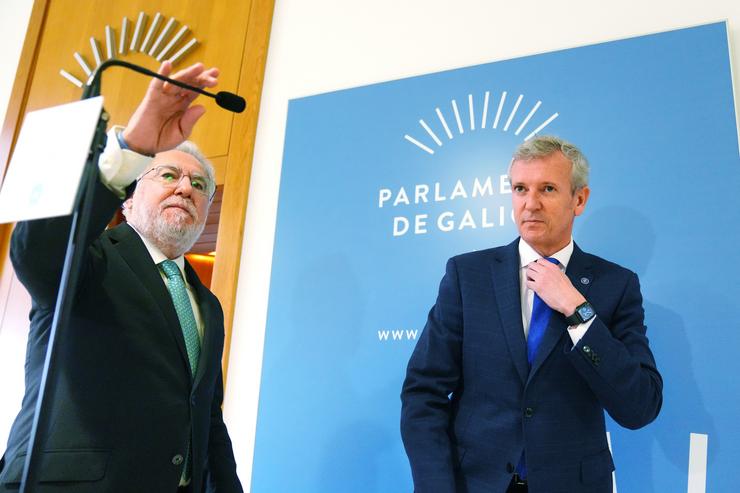 Rueda e Santalices no Parlamento / Álvaro Ballesteros - Europa Press
