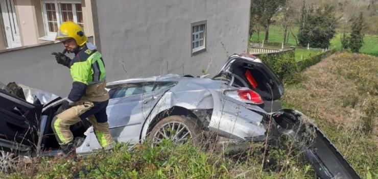 Accidente en Coristanco. CONSORCIO CONTRA INCENDIOS E DE SALVAMENTO A CORUÑA / Europa Press