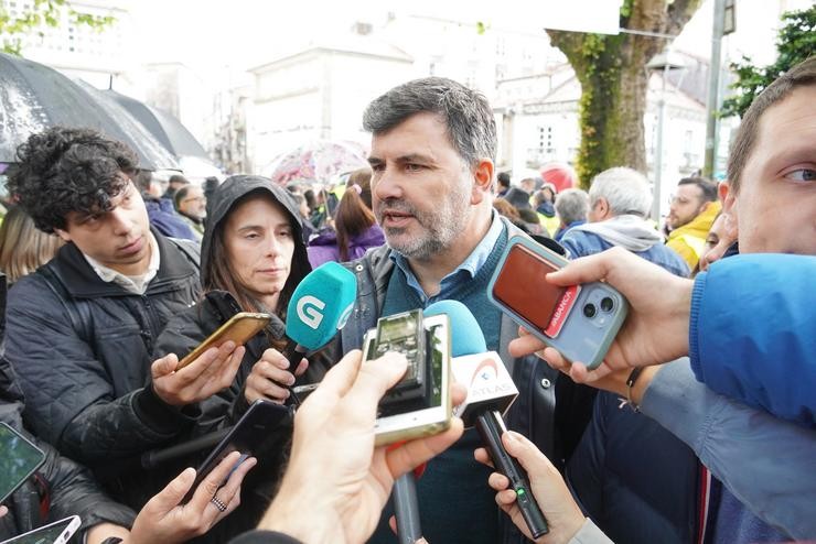 O eurodeputado e candidato do PSdeG ás eleccións europeas Nicolás González Casares.. PSDEG 