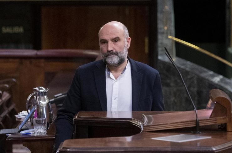 O deputado pola circunscrición da Coruña, Néstor Rego, no Pleno do Congreso dos Deputados. Alberto Ortega - Europa Press - Arquivo / Europa Press