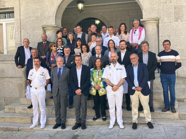 Abel Losada celebra o "total entendemento" entre España e Portugal durante a reunión da Comisión do Río Miño.. SUBDELEGACIÓN DO GOBERNO DE PONTEVEDRA / Europa Press