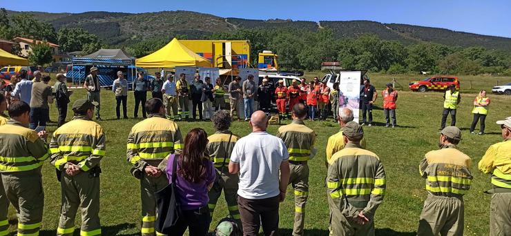 Galicia participa nun simulacro de incendio forestal fronteirizo en Salamanca / XUNTA