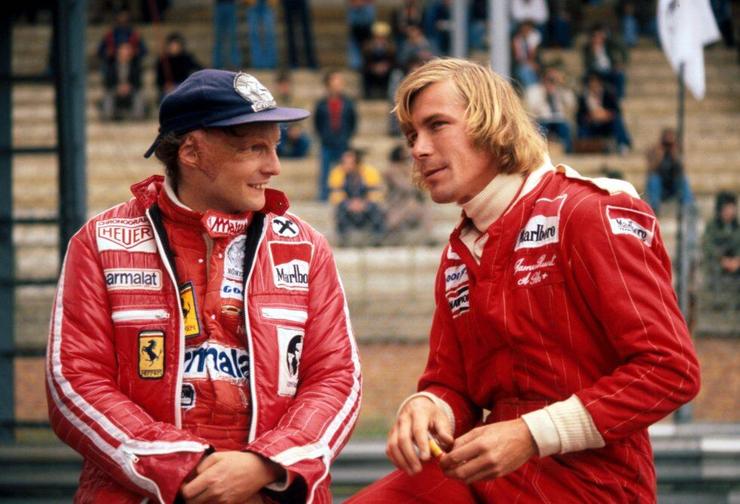 Niki Lauda xunto a James Hunt 