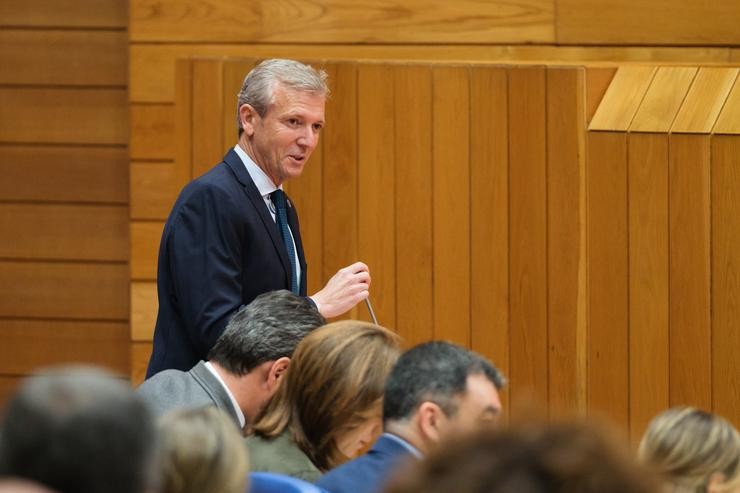 Rueda intervén na sesión de control do Parlamento.. Xunta de Galicia 