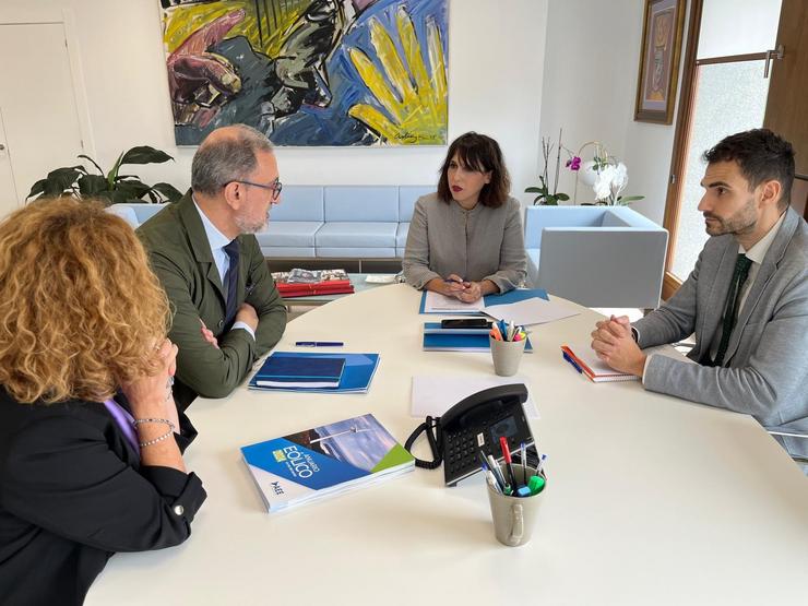 Reunión de María José Lorenzana coa Asociación Empresarial Eólica. XUNTA / Europa Press