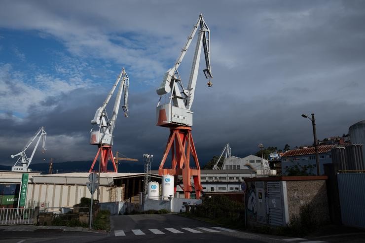 Instalacións de Estaleiros San Andrés en Teis, a 14 de marzo de 2024, en Vigo / Adrián Irago - Arquivo