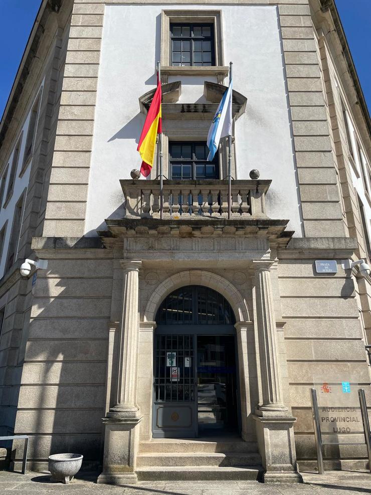 Fachada da Audiencia Provincial de Lugo, que este martes acollerá o inicio da vista da peza central da Operación Carioca. En Lugo, a 3 de xuño de 2024 / Europa Press