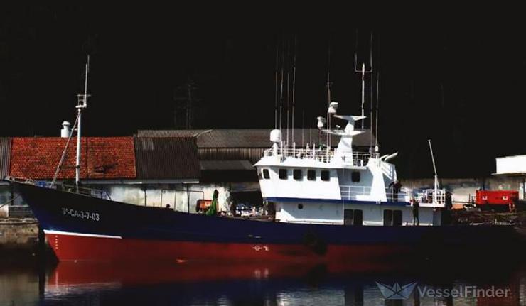 O barco Zahara Dos, afundido / vesselfinder.com