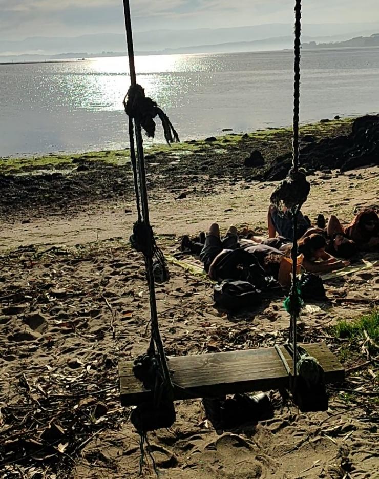 Praia do Salgueiral, na parroquia de Bamio, no concello de Vilagarcía de Arousa / GC