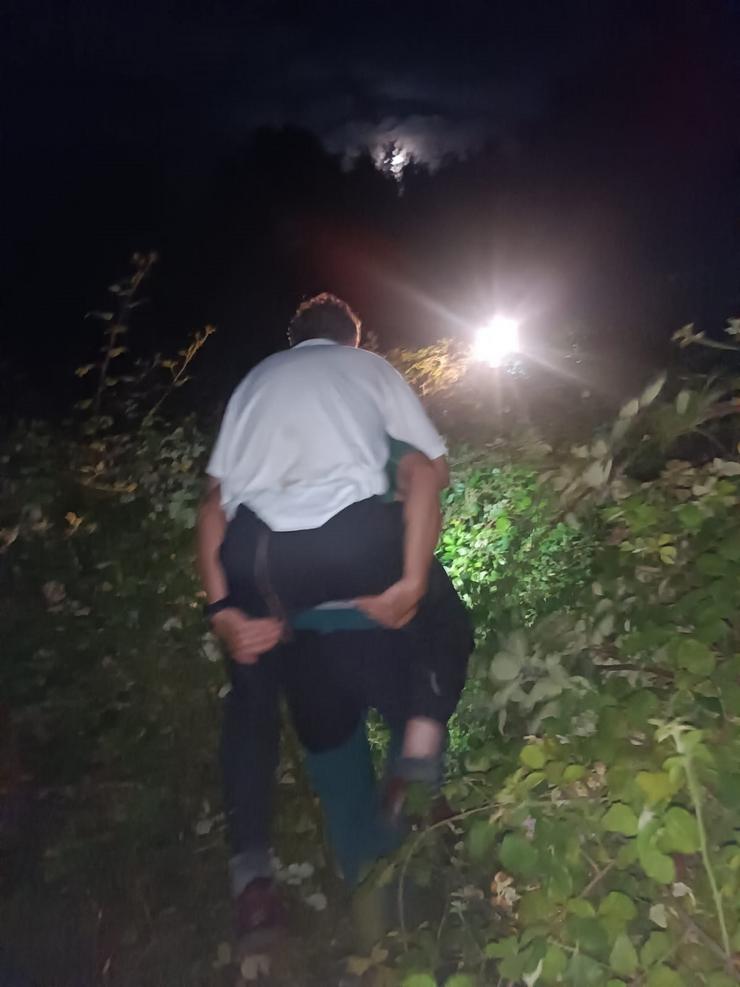 Rescate dun ancián perdido en Nogueira de Ramuín.. GARDA CIVIL / Europa Press