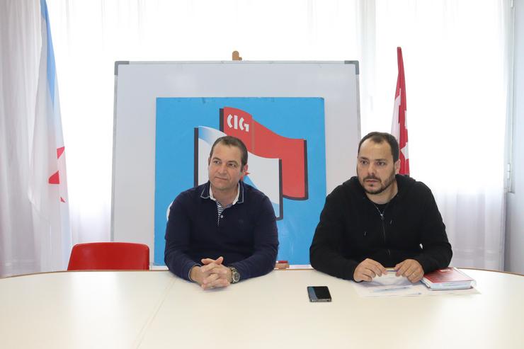 Rolda de prensa da CIG en Carballo. CIG / Europa Press