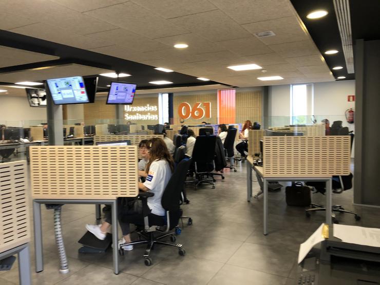 Imaxe da sala de atención de emerxencias do 061.. 061 / Europa Press