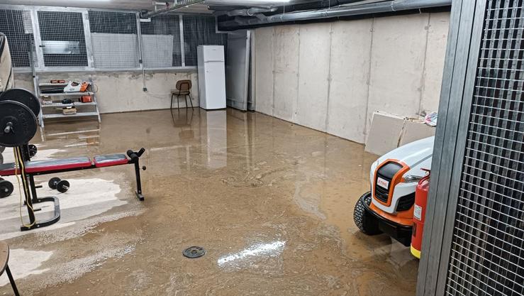 Inundación na base heliotransportable de San Xoán de Río / CIG-Autonómica