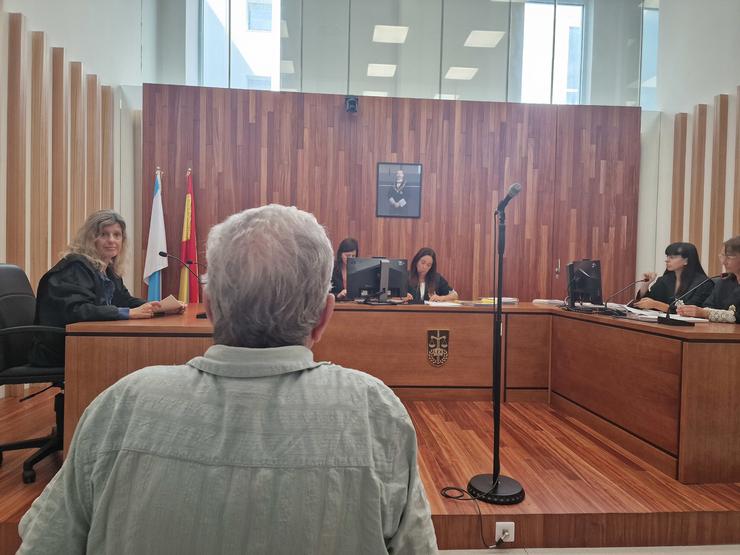 Imaxe do acusado durante a vista de conformidade 