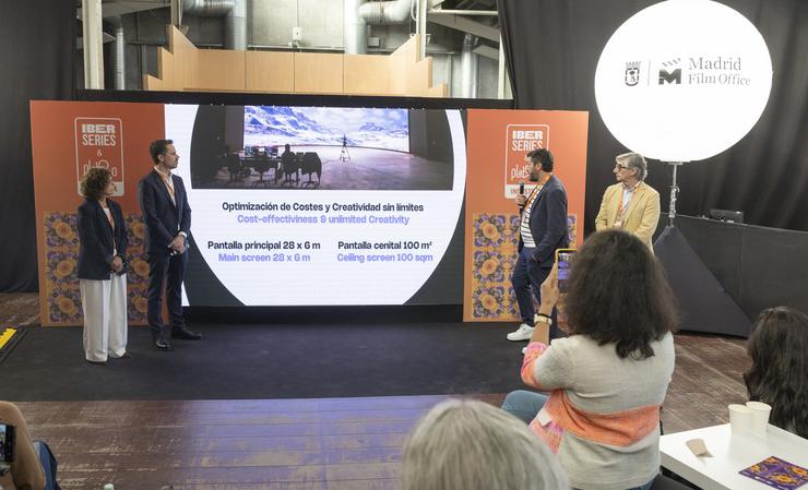 A Deputación da Coruña e Pedralonga Estudos presentan Coruña Estudo Inmerivo (CEI) no marco de Iberseries, que se celebra do 30 de setembro ao 3 de outubro en Matadoiro Madrid.. DEPUTACIÓN DA CORUÑA 