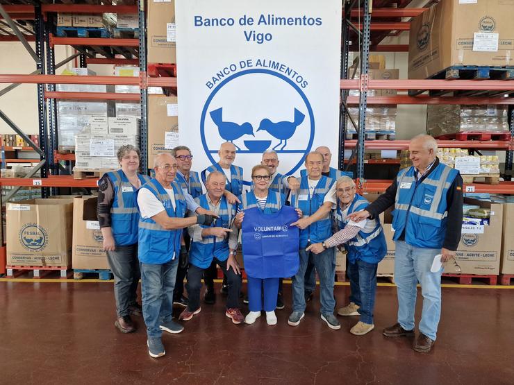 Imaxe de voluntarios de Banco de Alimentos no almacén de Vigo / PEDRO DAVILA-EUROPA PRESS 