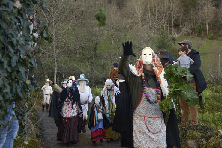 Farrumecos de Sobradelo, Xunqueira de Ambía (Ourense) durante o Domingo Lambedoiro.. Rosa Veiga - Europa Press / Europa Press