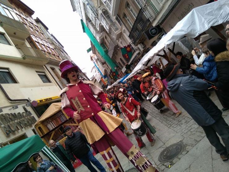 Animación de rúa na Feira Medieval de Monforte (arquivo) 