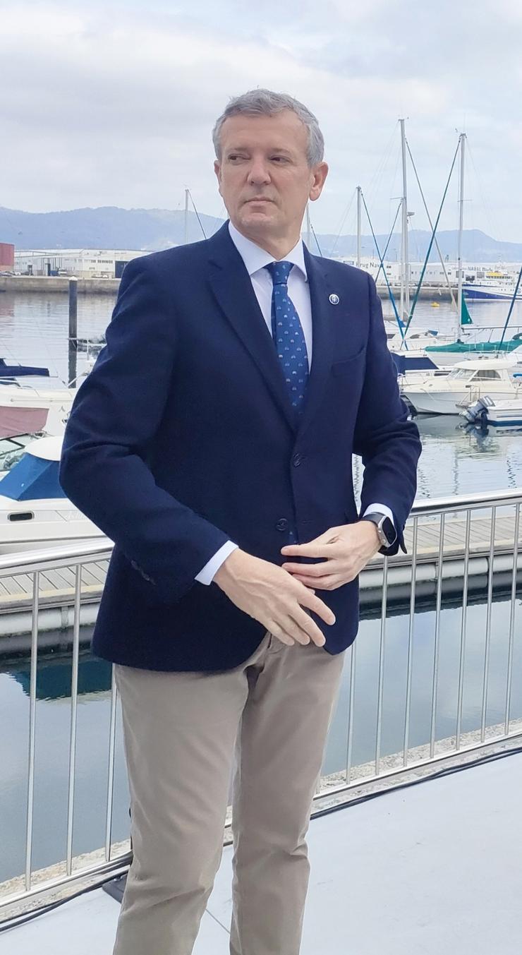 O presidente da Xunta, Alfonso Rueda, en Vigo / Europa Press